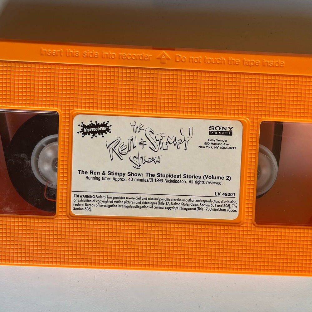 LOT of 3 Vtg Rare Ren & Stimpy Shows Nickelodeon VHS The Classics HTF TESTED - Picture 7 of 9